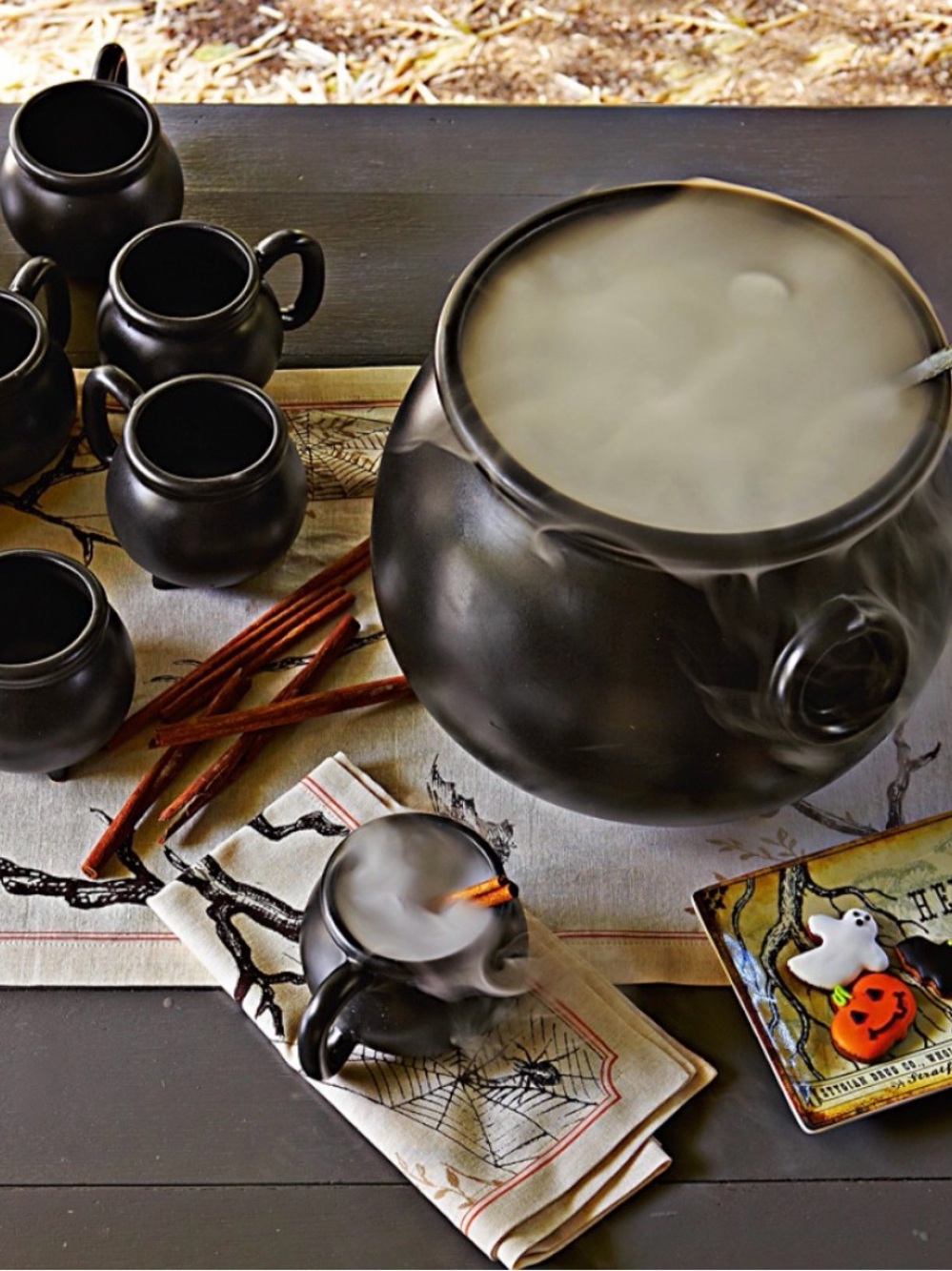 Williams Sonoma Black Cauldron Serving Bowl